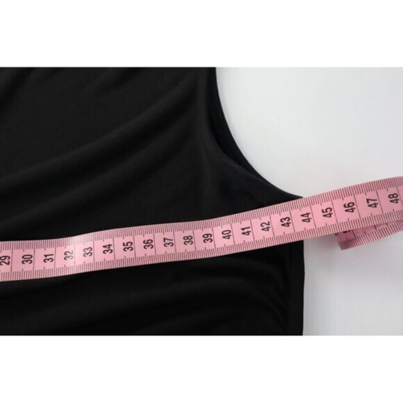 Nine West Women's Black Sleeveless Saleha Rached V-Neck Top Size Medium - Picture 11 of 13